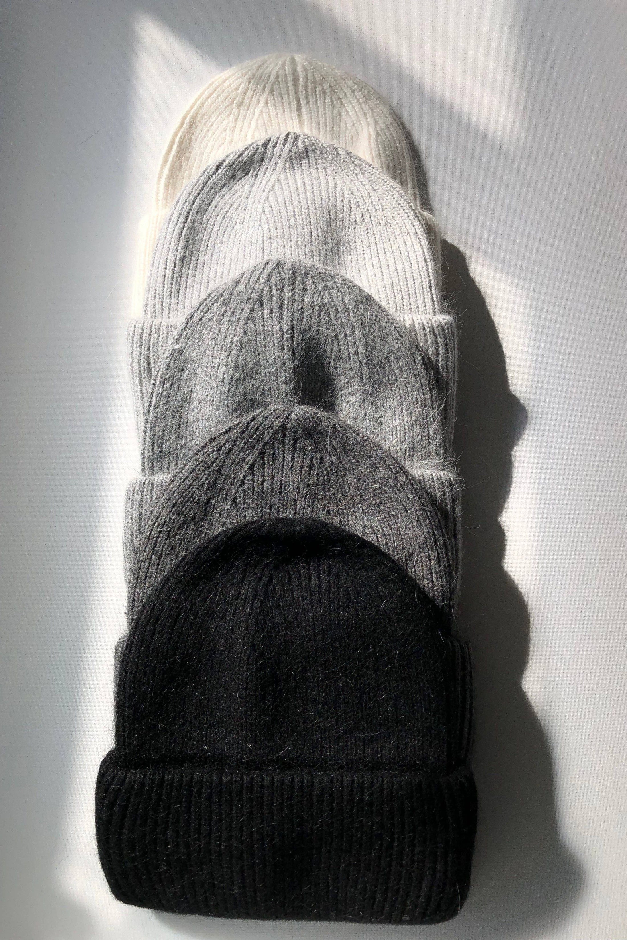 Royal Angora Beanie – Light Grey - Image 4