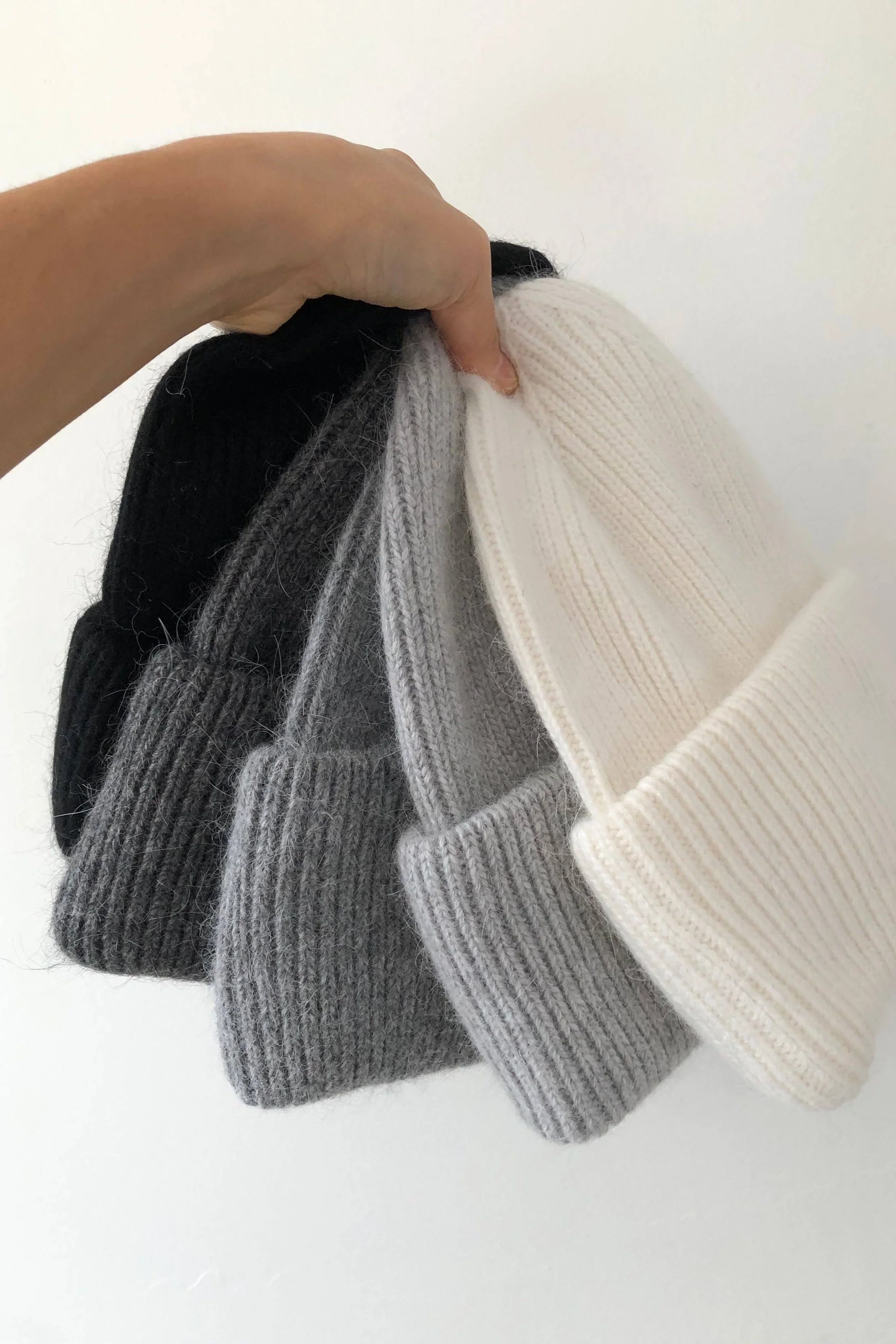 Royal Angora Beanie – White - Image 4