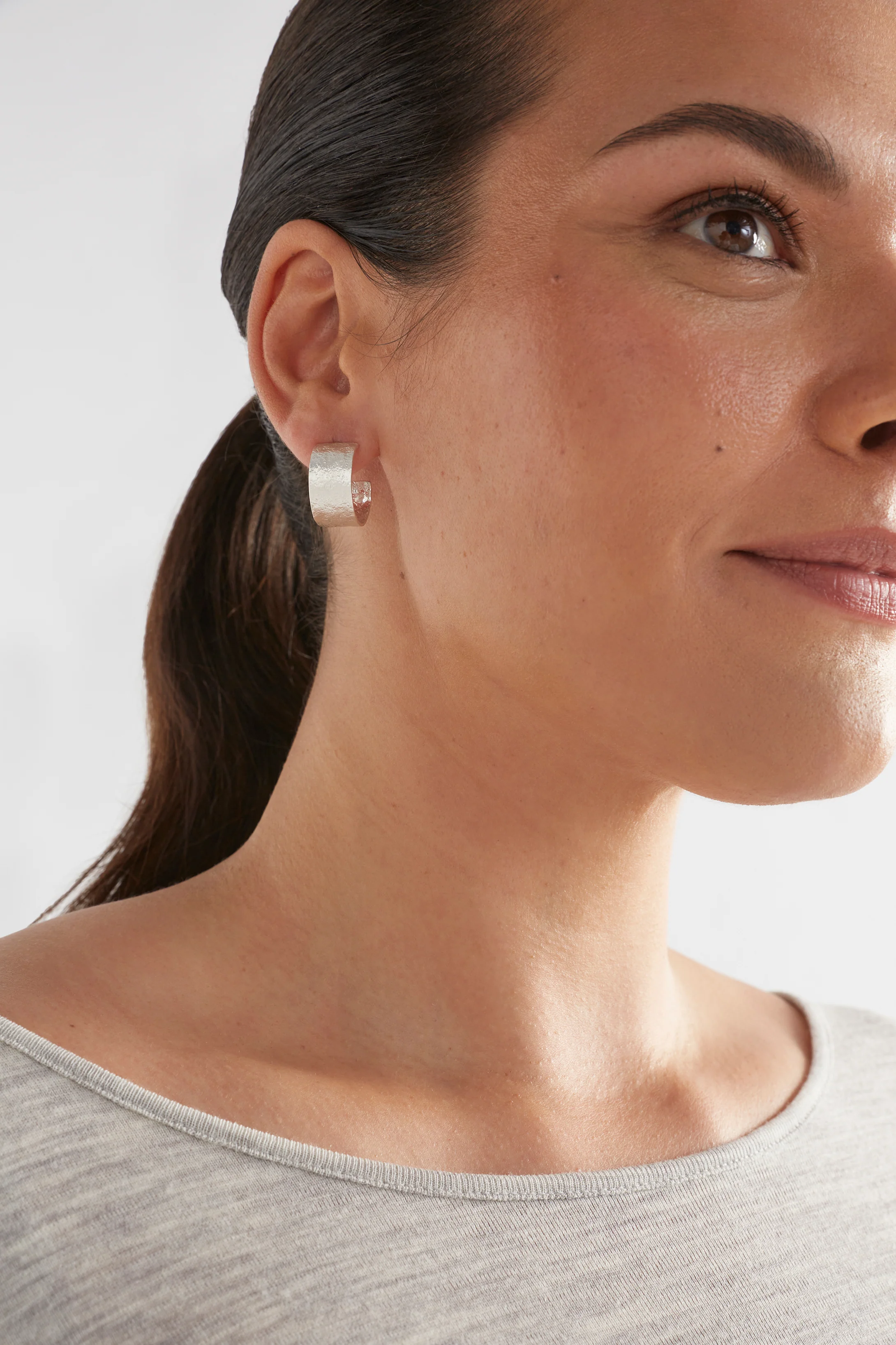 Gild Hoop Earring – Silver - Image 4