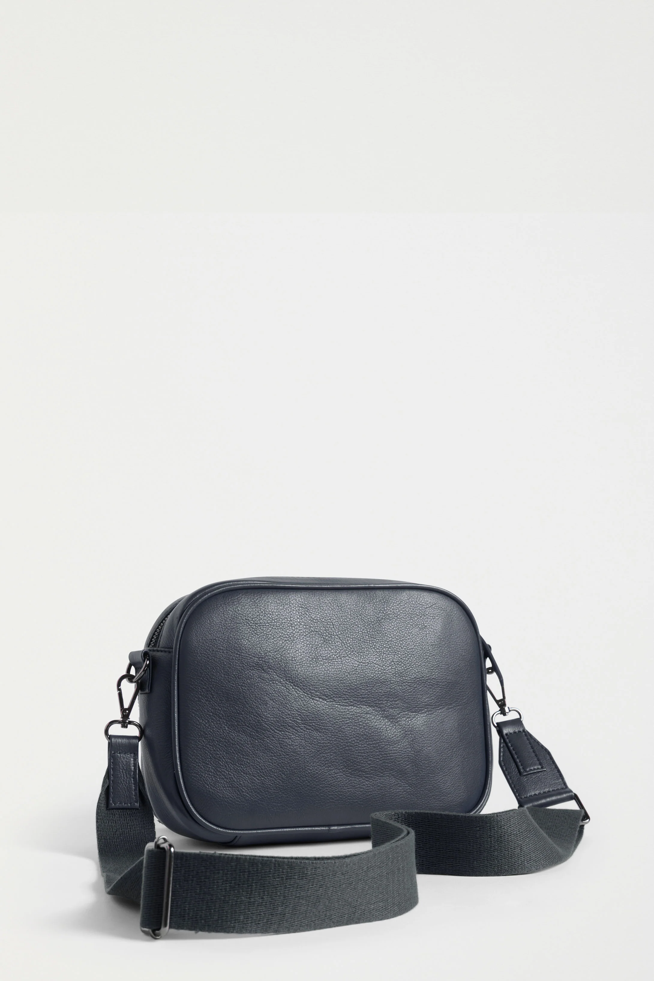 Kassel Leather Crossbody Bag – Navy - Image 3