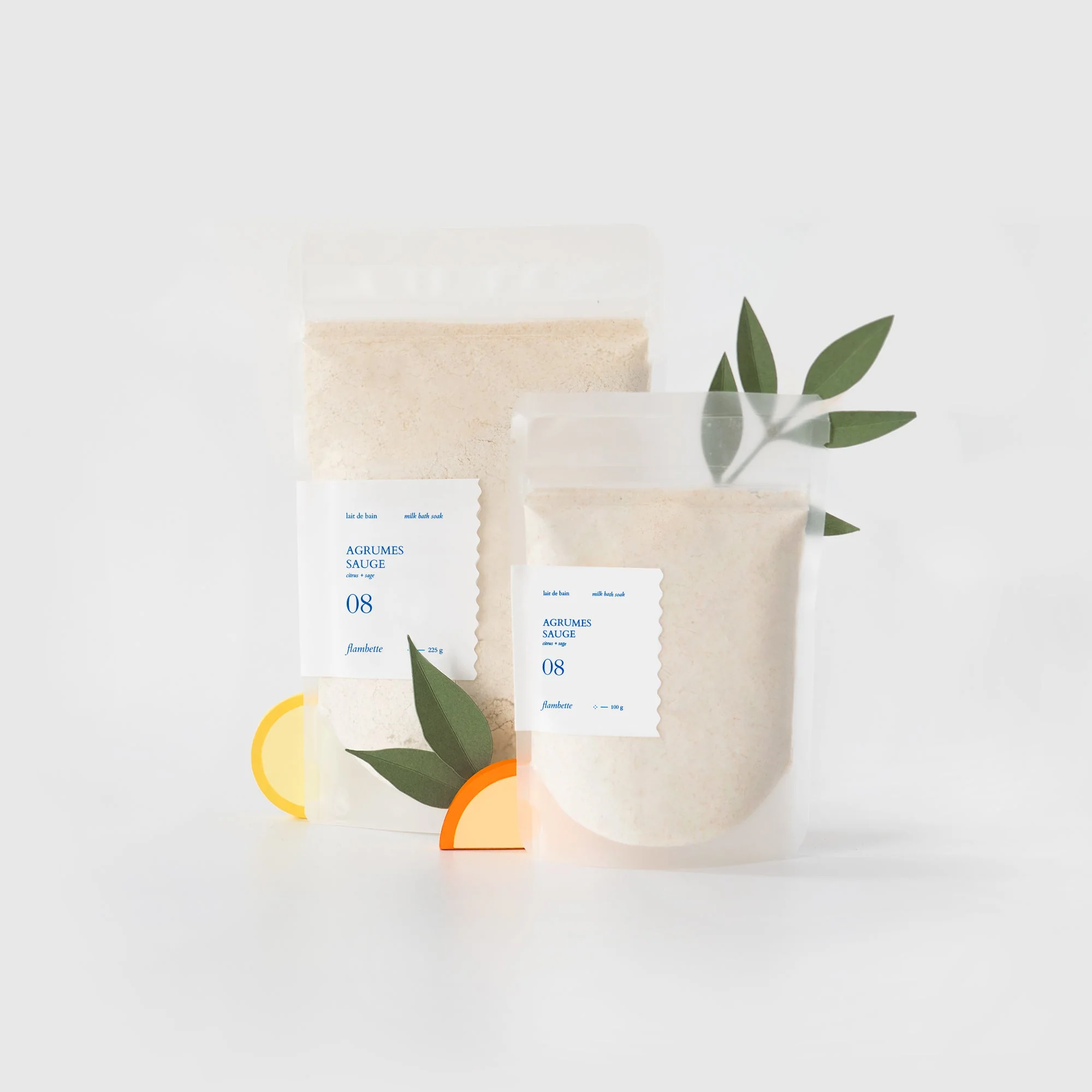 Milk Bath Soak 100g – Citrus + Sage