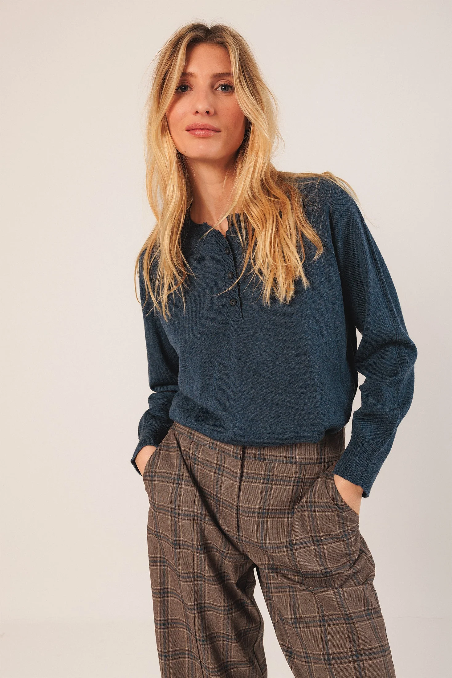 Paty Straight Plaid Pant - Image 3