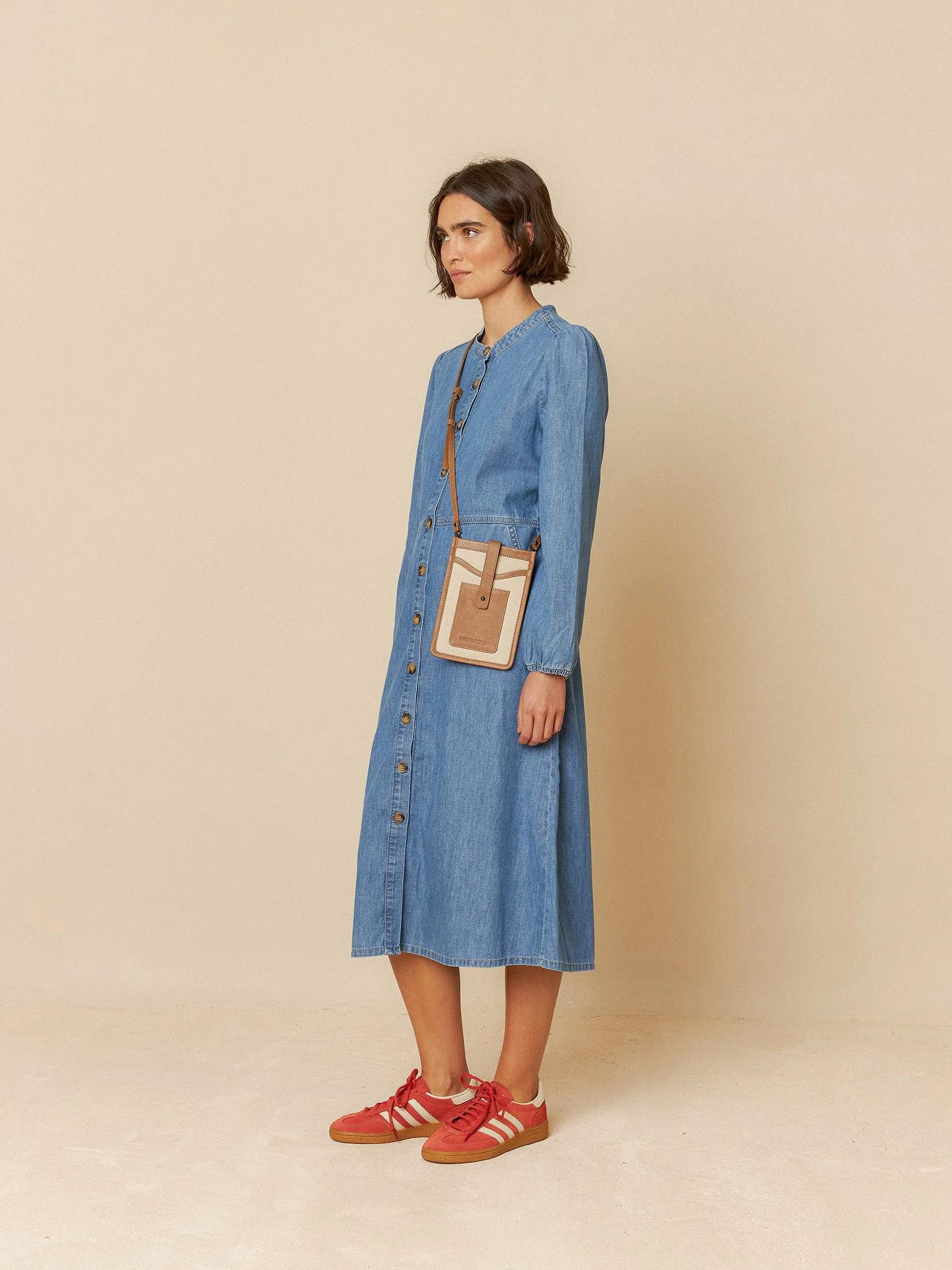 Retro Denim Dress - Image 4