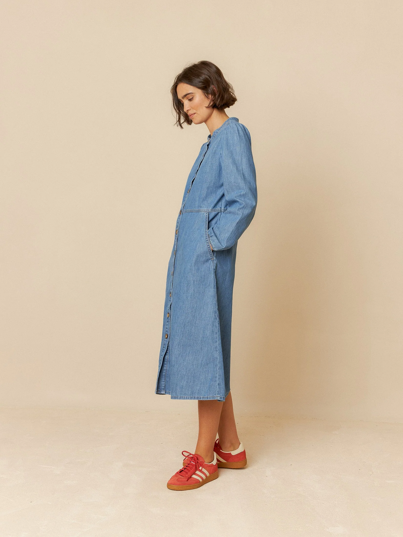 Retro Denim Dress - Image 5