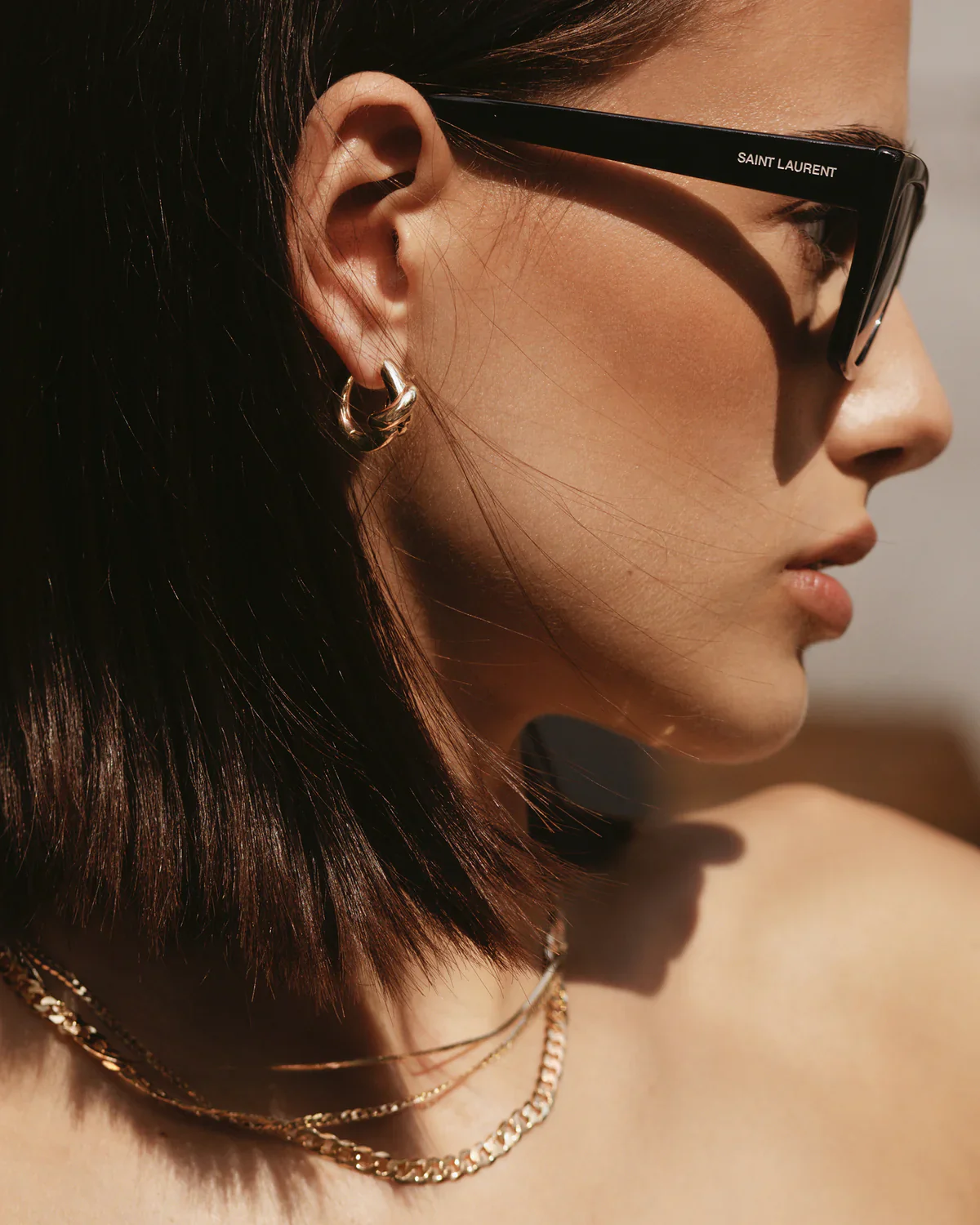 Knot Hoops – Gold - Image 3
