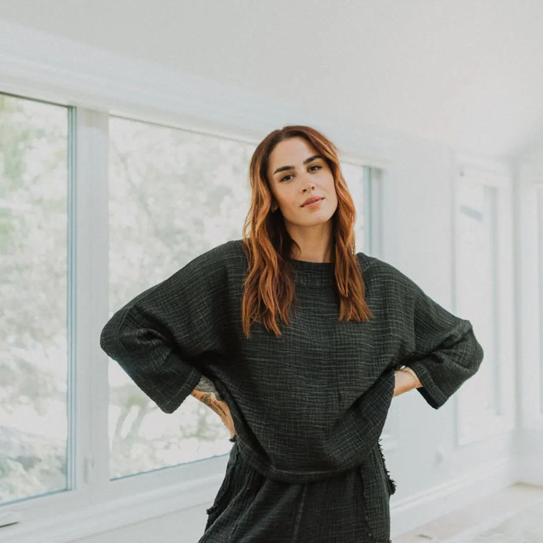 Crinkle Long Sleeve Boat Top - Image 6