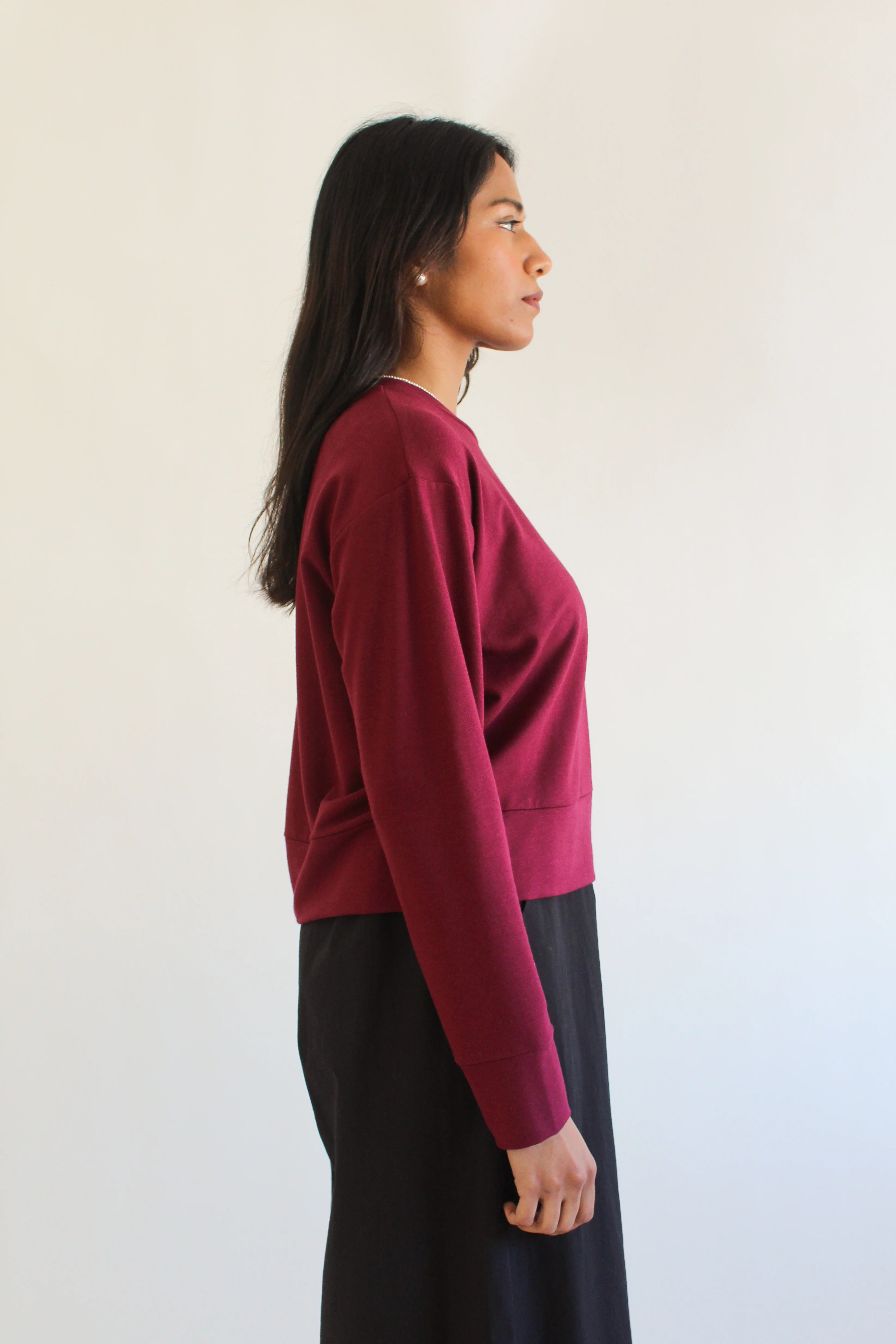 Boyfriend Crop Sweatshirt - Image 3